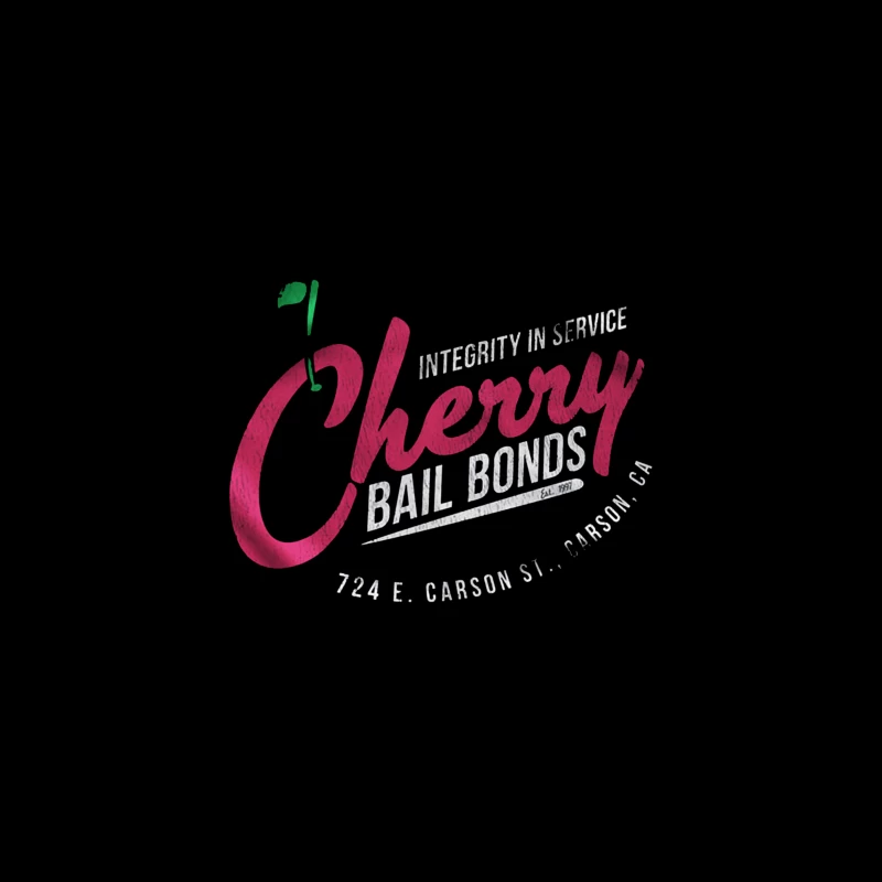 Cherry Bailbonds Retro Desk Mat