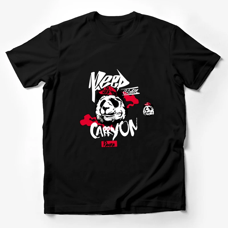 Panda-Design: Ruhe bewahren Herren T-Shirt