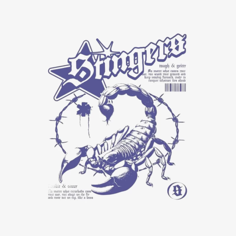 Design de scorpion avec étoile et fil barbelé Homme Sweat-shirt à enfiler