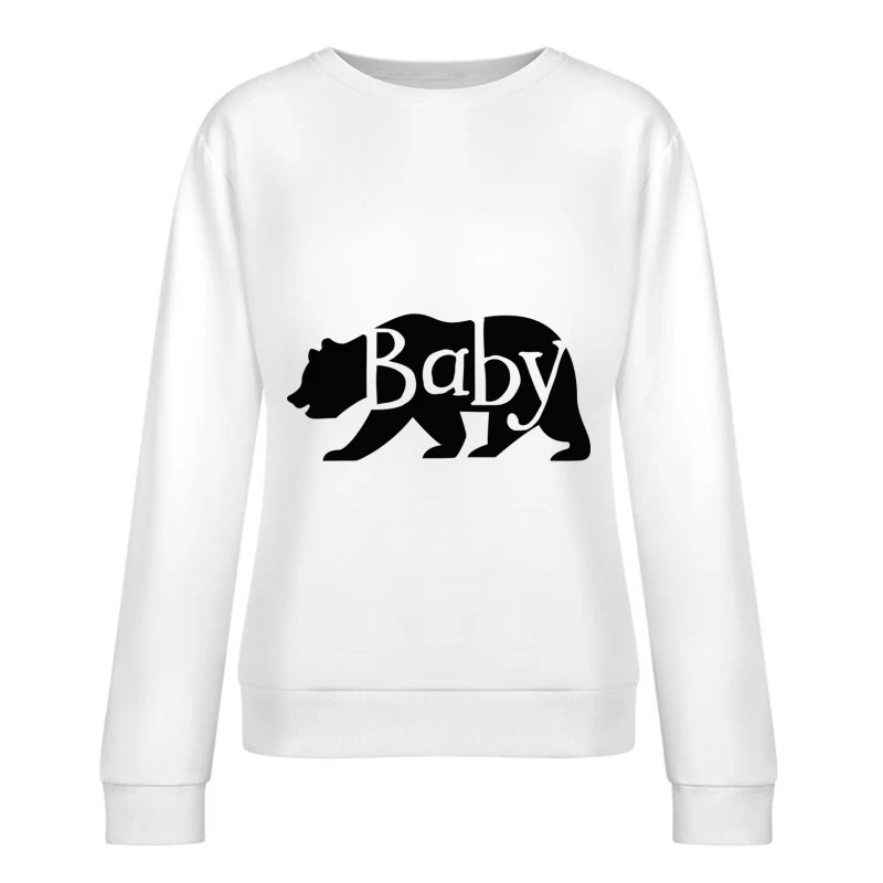 Silhouette d'ours avec texte Femme Sweat-shirt à enfiler