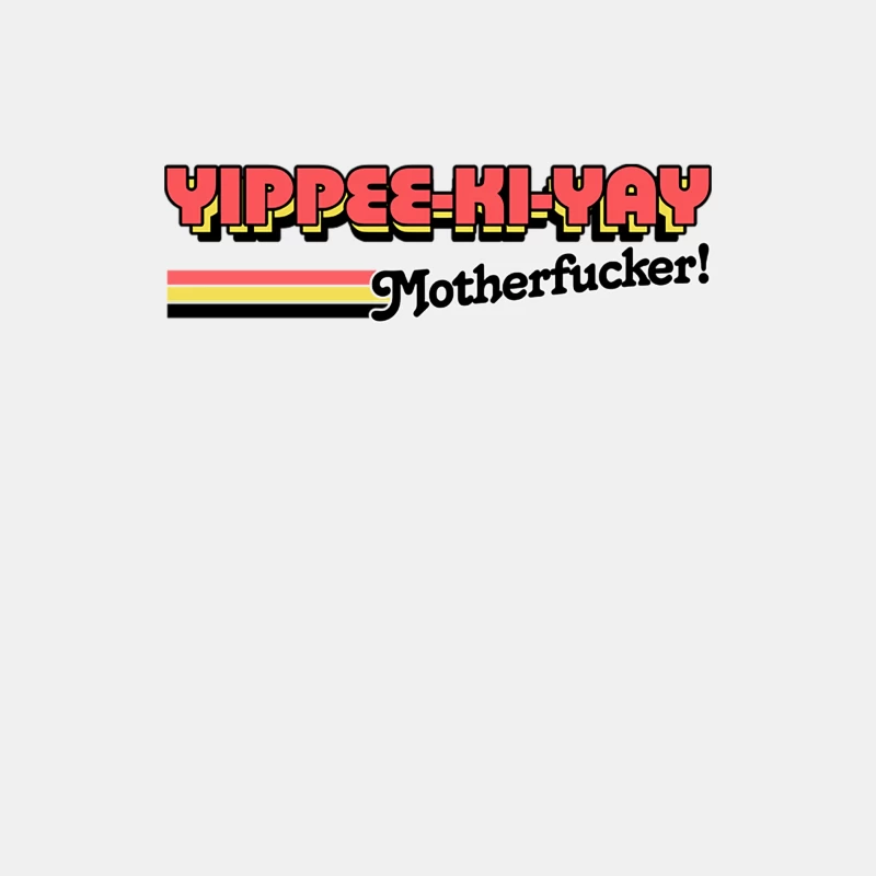 Die Hard Yippee Ki-Yay Motherfucker  80s Movie Quote Male Tank Top