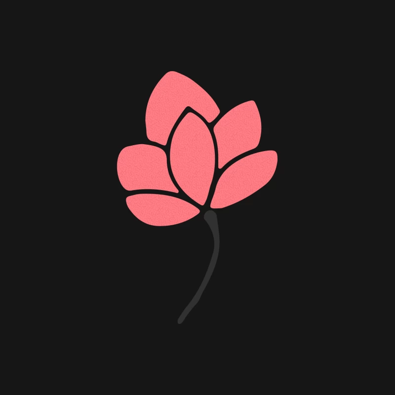 Illustration de fleur minimaliste Femme T-Shirt