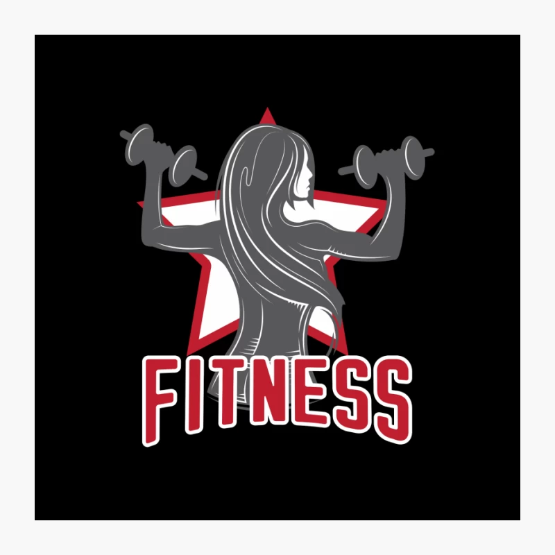 Fitness Strength Training Logo with Weightlifting Silhouette Pin