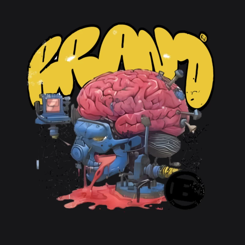 Œuvre d'art de cerveau futuriste Femme Sweat à capuche