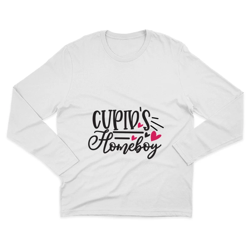 Cupid's Homeboy Design Herren Langarm T-Shirt