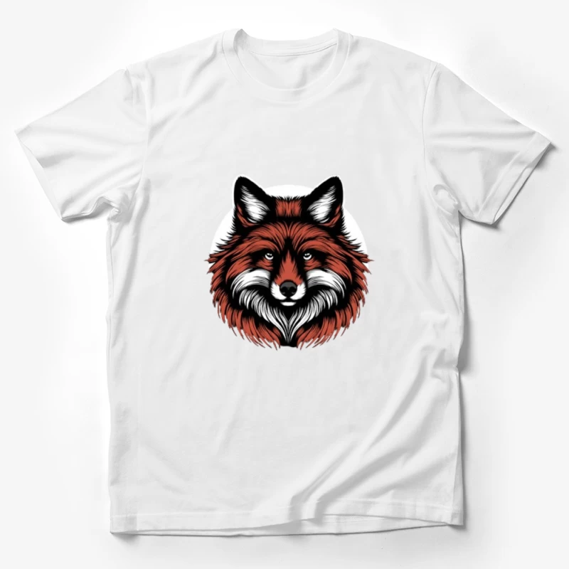 editable Dark Majestic Fox Male T-Shirt