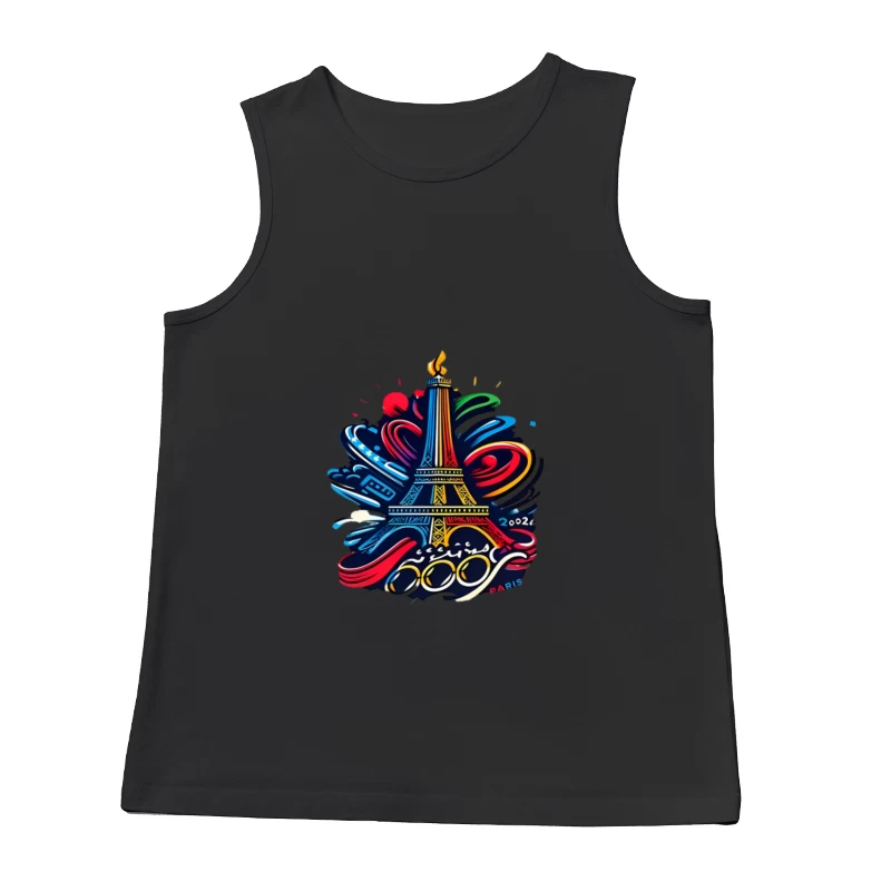 Paris 2024: Kreatives Symbol der Olympischen Spiele Herren Tanktops