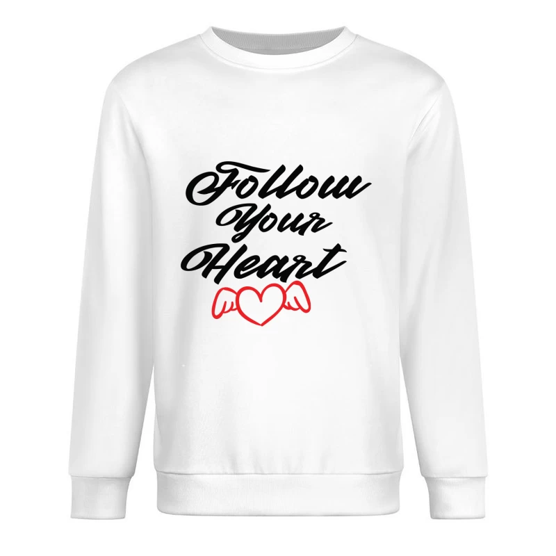 Suivez Votre Cœur avec des Ailes Homme Sweat-shirt à enfiler