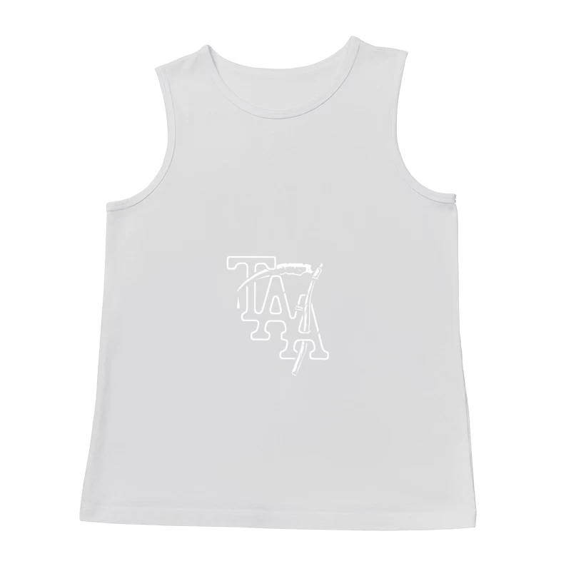 The Amity Affliction White Logo Male Tank Top