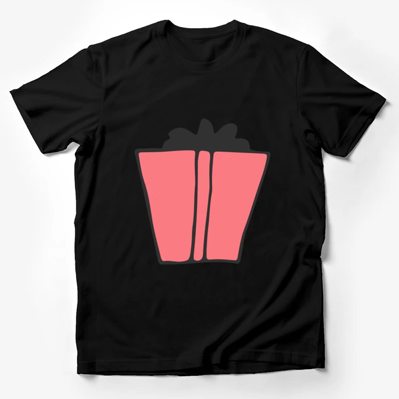 Cadeau rose avec ruban noir Homme T-Shirt