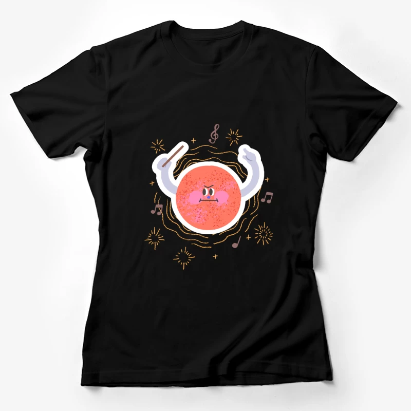 Musikalisches Trommelwesen Damen T-Shirt