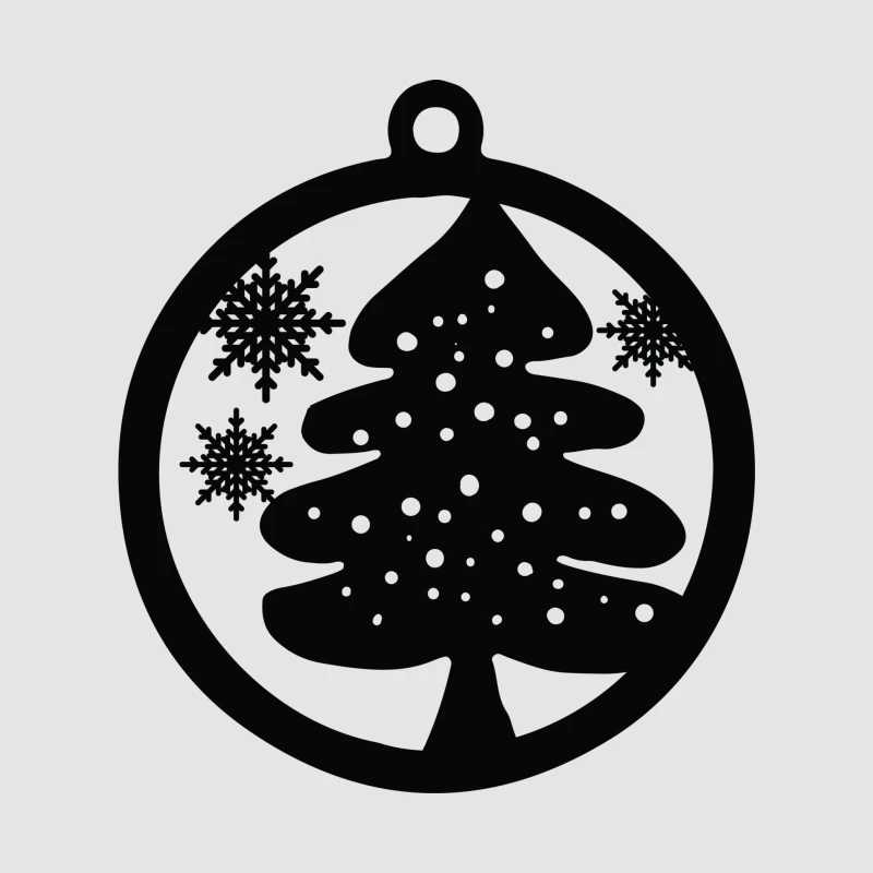 Décoration en bois de Noël avec arbre et flocons Homme Sweat à capuche