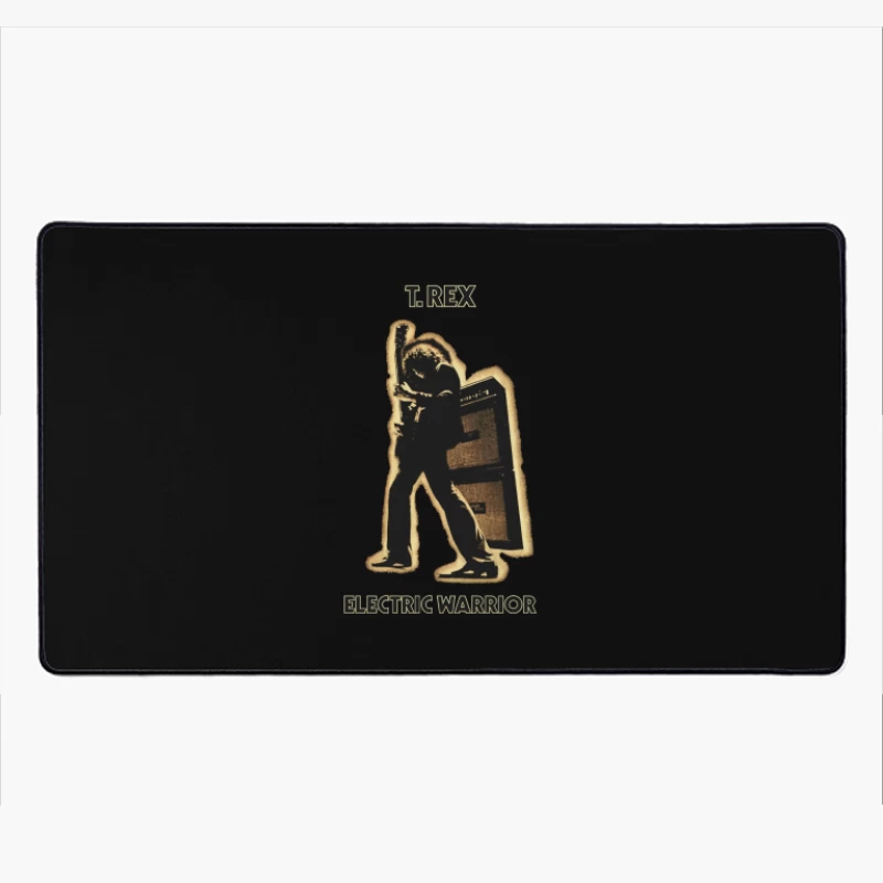 T.Rex 'Electric Warrior' Classic Rock Album Cover Silhouette Desk Mat