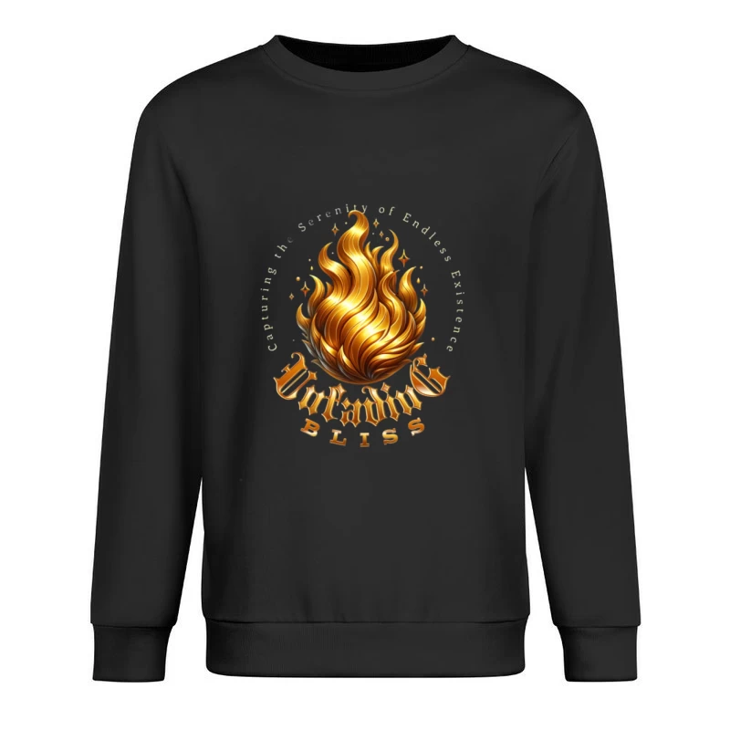 Flammes Dorées de Sérénité Homme Sweat-shirt à enfiler
