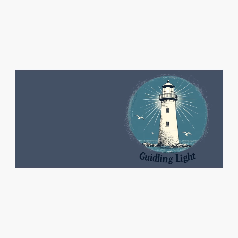 Vintage Nautical Lighthouse Beacon Illustration Coffee Mug