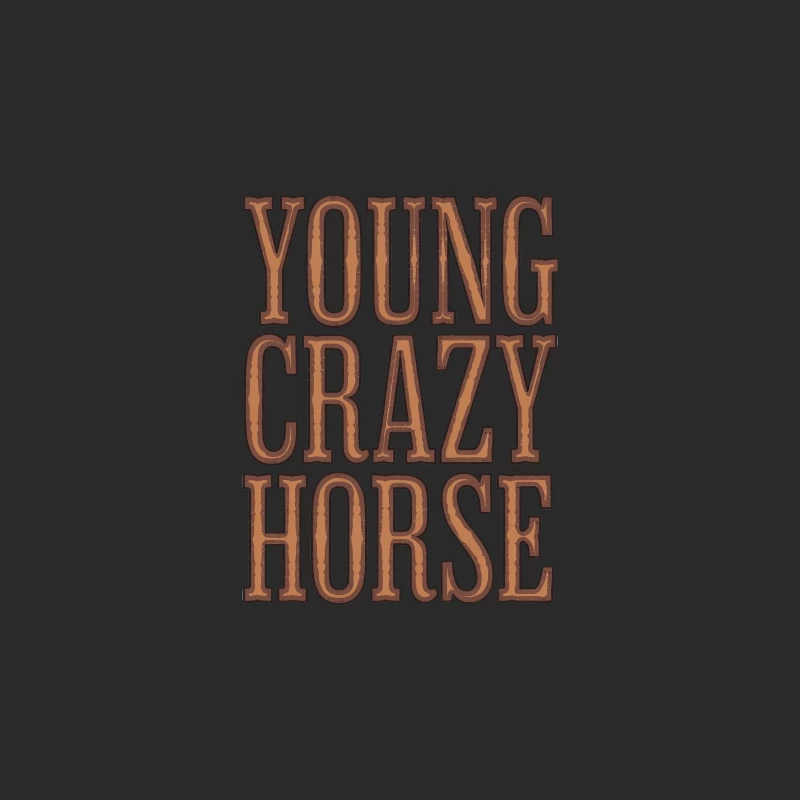 Rustic Wooden Typography: Young Crazy Horse Baseball Cap