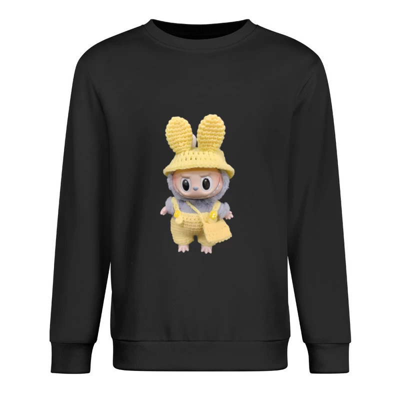 Plüschfigur mit Häkeloutfit Herren Pullover Sweatshirt