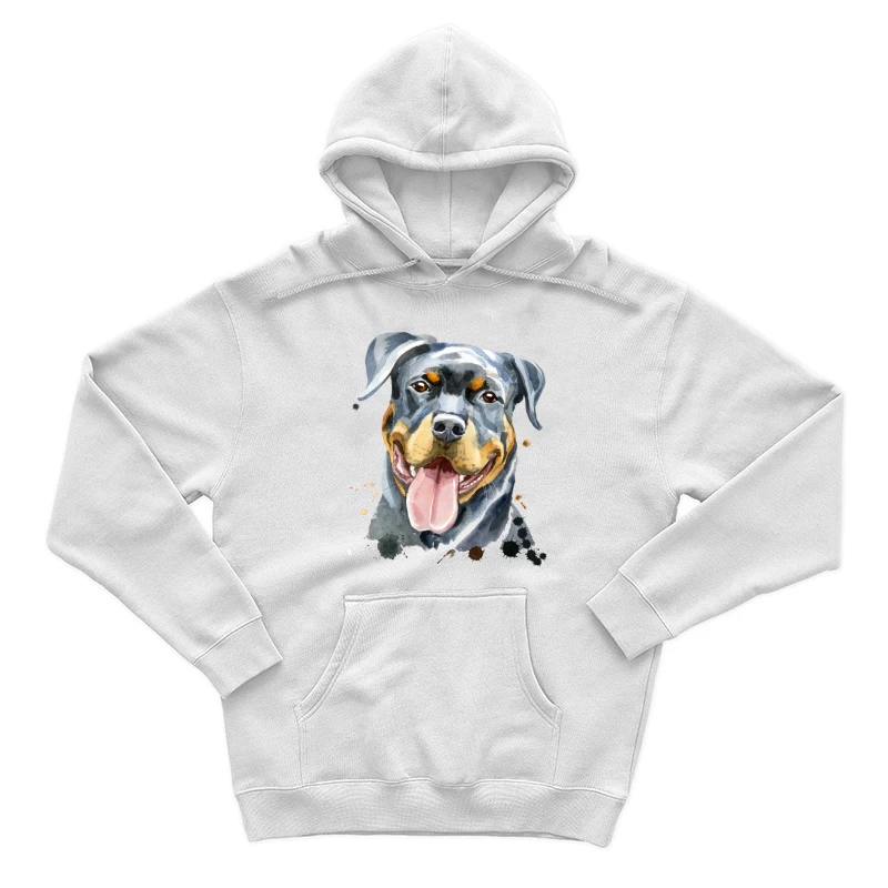 Portrait artistique de Rottweiler Homme Sweat à capuche
