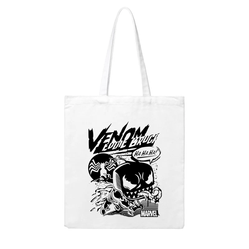 Minimalist Black Symbol Design Cotton Tote Bag