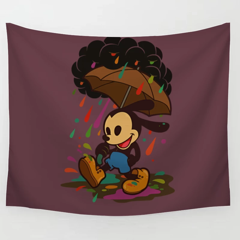 Mickey’s Rainy Day Adventure – Retro Whimsy Tapestry