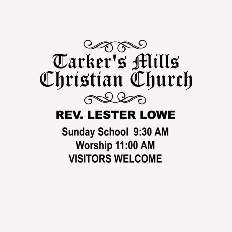 Tarker_s Mills Christian Church Male T-Shirt