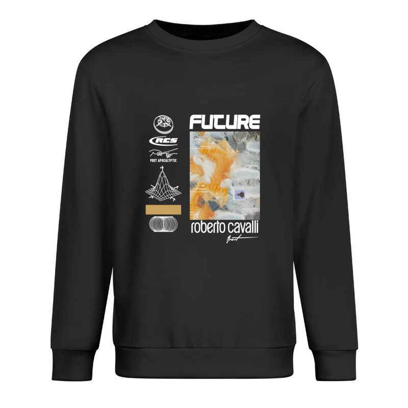 Zukunftsvision von Roberto Cavalli inspiriert Herren Pullover Sweatshirt