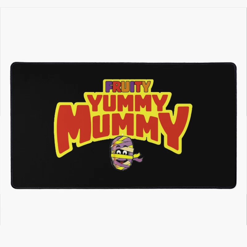 Fruity Yummy Mummy Cartoon Character Logo Desk Mat