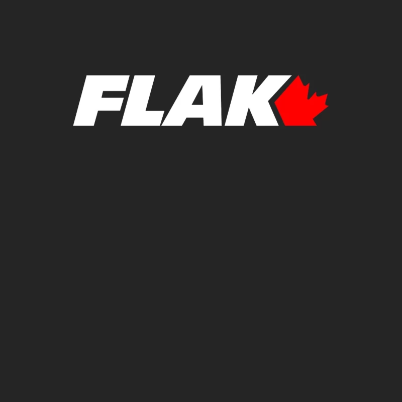 Minimalist Flak Logo with Red Accent Male Pullover Sweatshirt