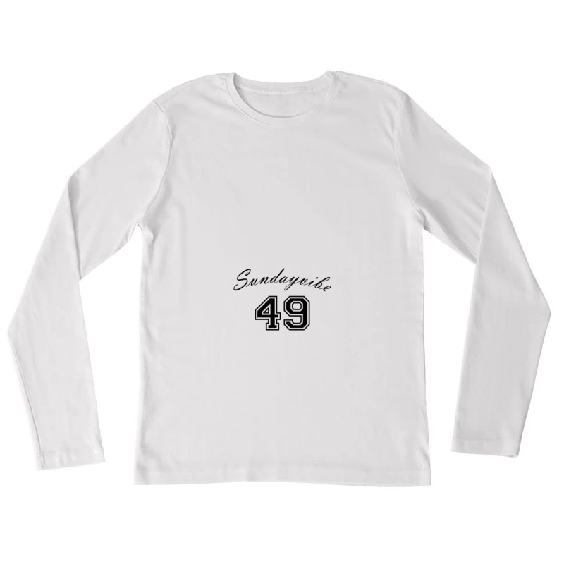 Sonntag Nacht Nummer 49 Damen Langarm T-Shirt