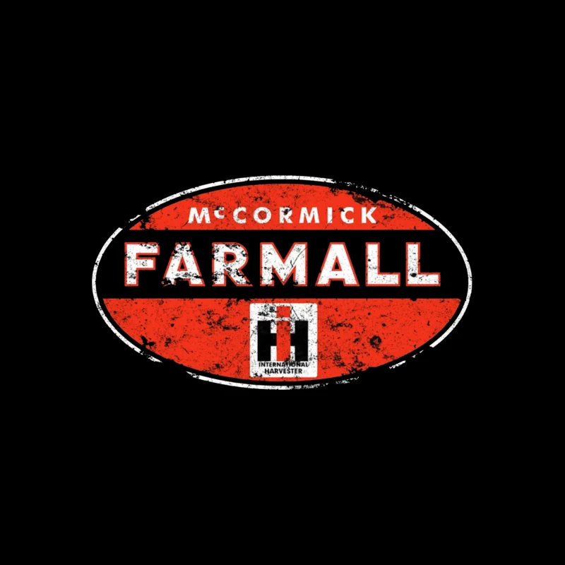 Vintage McCormick Farmall International Harvester Logo Mouse Pad