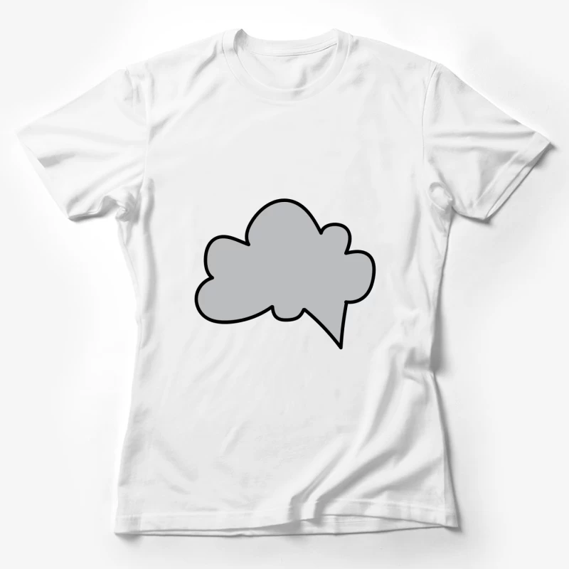 Nuage en forme de bulle Femme T-Shirt