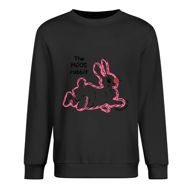 Hase mit Clownsnase Herren Pullover Sweatshirt