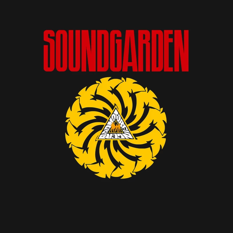 Soundgarden Band Logo with Badmotorfinger Album Symbol Male Long Sleeve T-Shirt