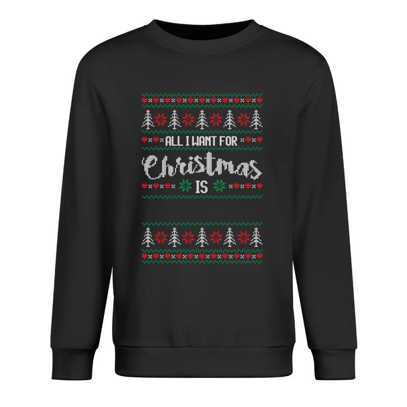 Motif de Noël en tricot Homme Sweat-shirt à enfiler