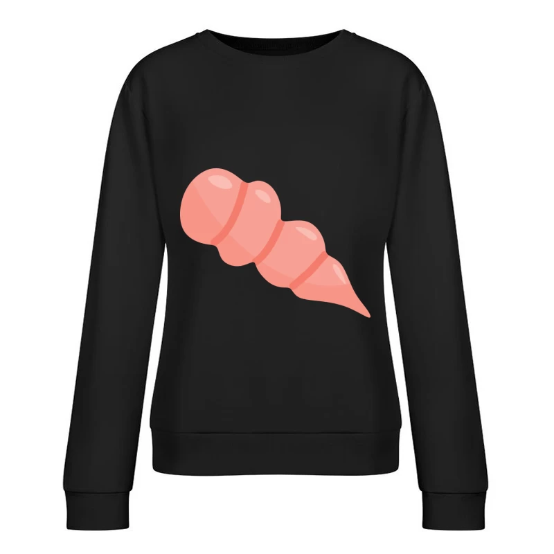 Coquillage rose élégant Femme Sweat-shirt à enfiler