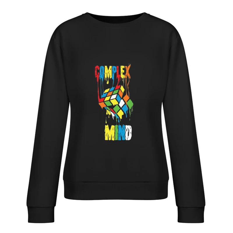 Komplexer Geist Rubikswürfel Damen Pullover Sweatshirt
