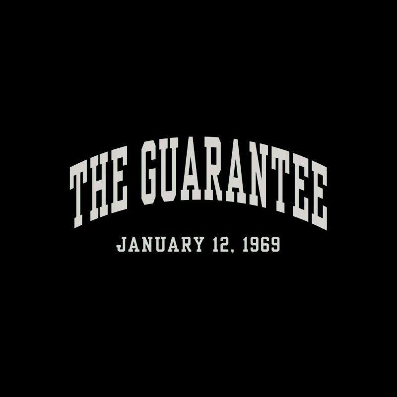 The Guarantee - Vintage Typography from January 12, 1969 Mouse Pad