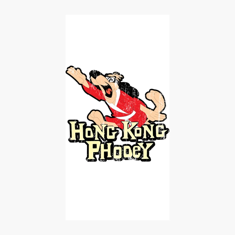Hong Kong Phooey, distressed iPhone Case