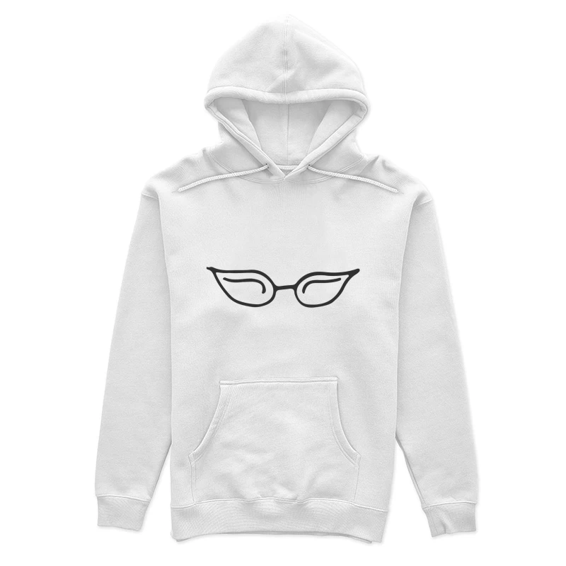Lunettes de style œil de chat minimalistes Femme Sweat à capuche