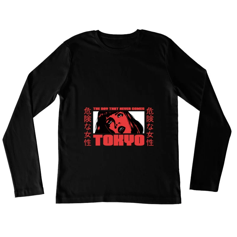 Gefährliche Frau in Tokio Damen Langarm T-Shirt