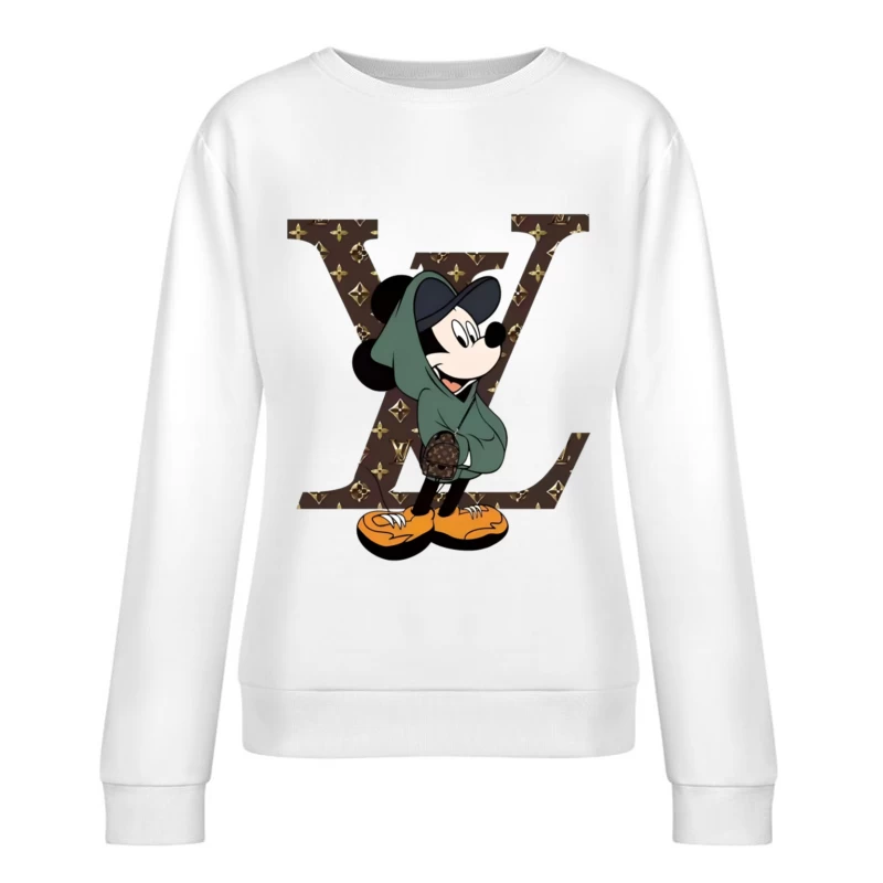 Mickey-Trend mit Luxus-Design Damen Pullover Sweatshirt