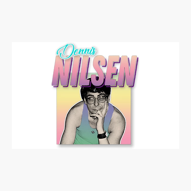 Dennis Nilsen Serial Killer Retro 80s Style Design Travel Mug