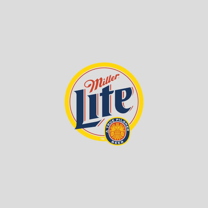 Miller Lite Beer Brand Logo: A Classic American Pilsner Symbol Baseball Cap