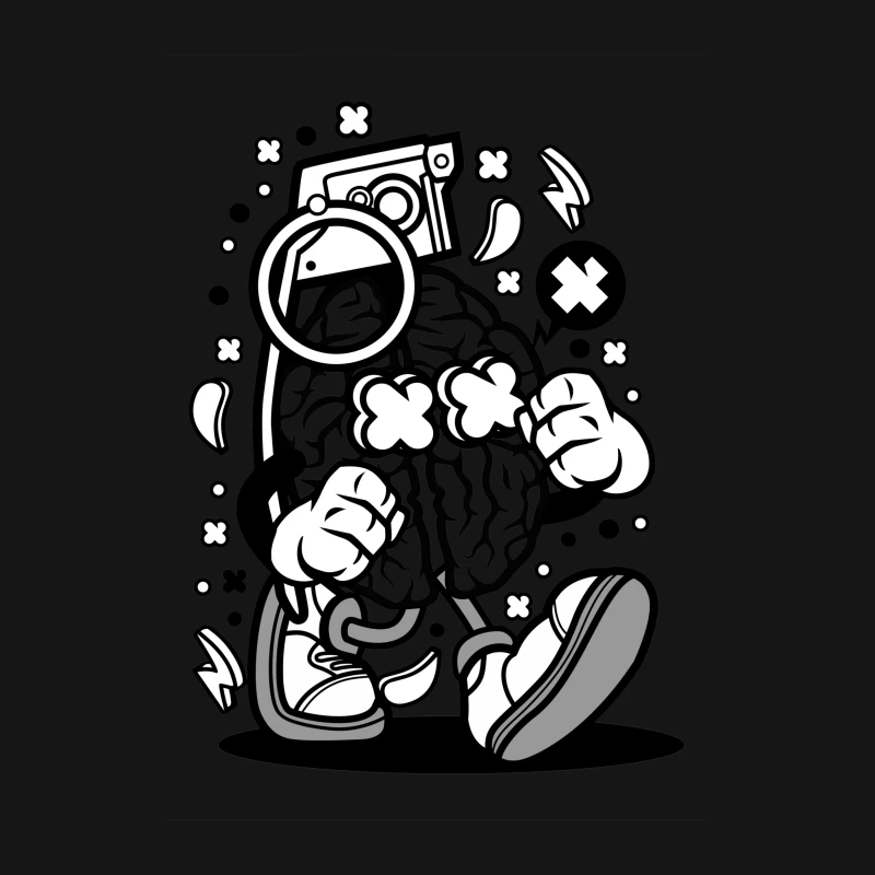Personnage de dessin animé éclatant d'énergie Femme T-Shirt