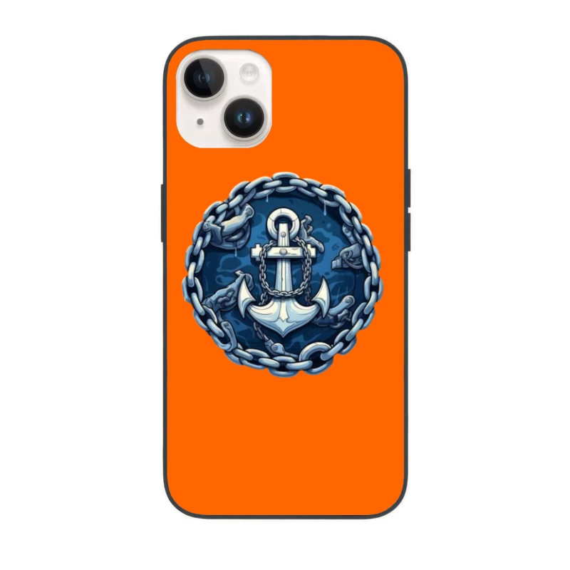 Anchor and Chains Emblem iPhone Case