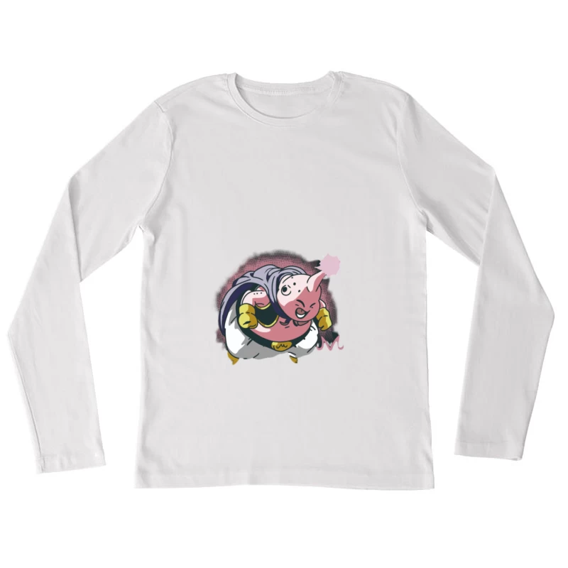 Personnage Majin Buu de Dragon Ball Femme Manches Longues T-Shirt
