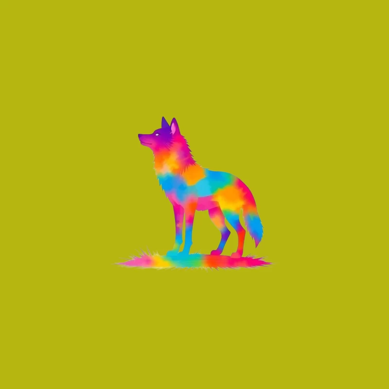Colorful Unicorn Silhouette Illustration iPhone Case