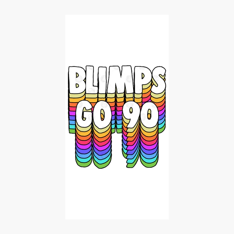 Blimps Go 90  GBV Fan Typography Design iPhone Case