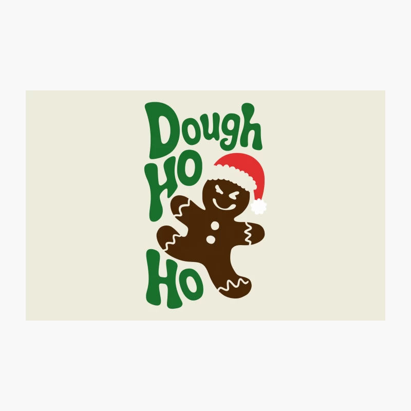 Festive Gingerbread Cookie with Santa Hat Christmas Design Travel Mug