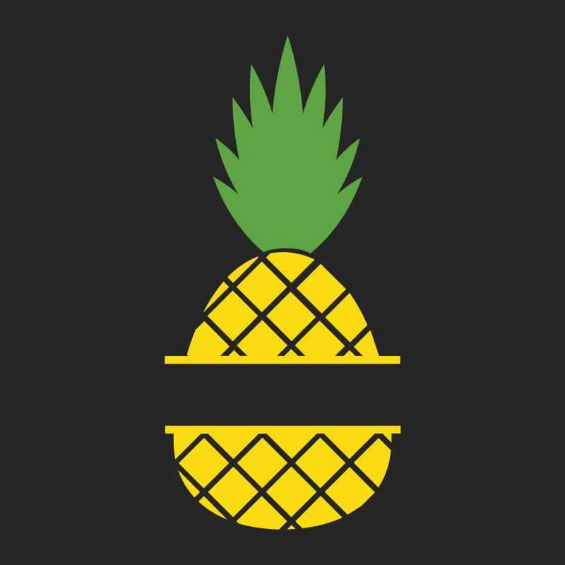 Logo et image d'ananas Homme Sweat-shirt à enfiler